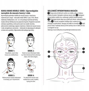 Masażer Sattva SATTVA_Kansa różdżka dwustronna ajurwedyjska różdżka do masażu twarzy i ciała 2