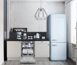 Młynek do kawy Smeg SMEG CGF11PBEU Kaffeemühle 50`s Style pastellblau 7