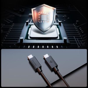 Kabel USB Spigen USB-C - USB-C 1m Czarny (ACA08718) 5