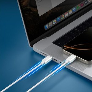 Kabel USB Spigen USB-C - USB-C 1m Biały (ACA08717) 7