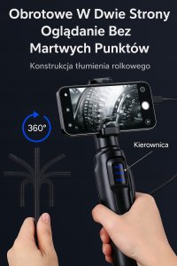 Kamera inspekcyjna endoskopowa z ruchomą głowicą E6257 3