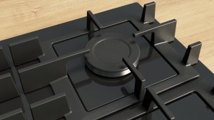 Płyta grzewcza Bosch Serie 4 PNP6B6K40 płyta kuchenna Czarny Wbudowany 59 cm Gaz 4 stref(y) 6