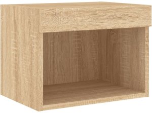 vidaXL 5-częściowy zestaw mebli TV z LED, dąb sonoma 7