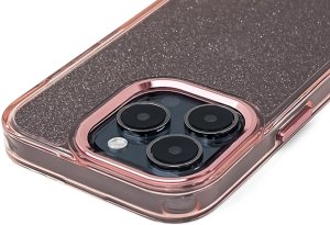 ETUI GLITTER CASE NA IPHONE 16 PRO MAX - RÓŻOWE Z BROKATEM 2