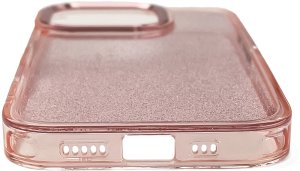 ETUI GLITTER CASE NA IPHONE 16 PRO MAX - RÓŻOWE Z BROKATEM 4