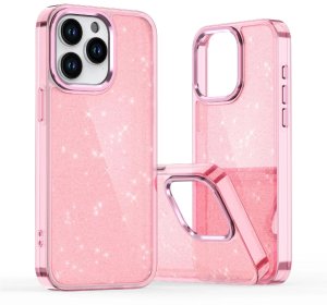 ETUI GLITTER CASE NA IPHONE 16 PRO MAX - RÓŻOWE Z BROKATEM 5
