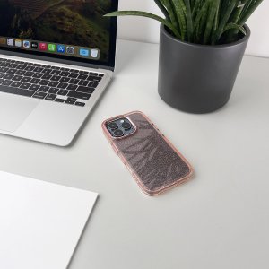ETUI GLITTER CASE NA IPHONE 16 PRO MAX - RÓŻOWE Z BROKATEM 10