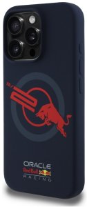 ETUI RED BULL HC SILICONE ORBR20 LOGO RED LINING DO IPHONE 15 PRO MAGSAFE GRANATOWY 2