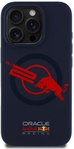ETUI RED BULL HC SILICONE ORBR20 LOGO RED LINING DO IPHONE 15 PRO MAGSAFE GRANATOWY 3