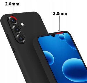 Etui do Samsung S25 CASE Silicone ELASTYCZNE + Szkło OCHRONNE 9H 3