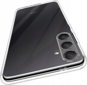 Etui do Samsung Galaxy S25 WZMACNIANE SILIKONOWE PRZEZROCZYSTE + Szkło 9H 2