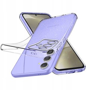 Etui do Samsung Galaxy S24+ Plus SILICONE BROKAT CASE PLECKI + SZKŁO 9H 3