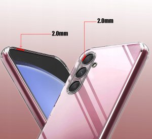 Etui do Samsung Galaxy S24 FE WZMACNIANE 360 CLEAR + Szkło 9H 4