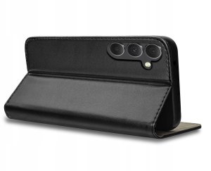 krainaGSM ETUI SKÓRZANE do Samsung Galaxy S25 MAGNETYCZNE BOOK CASE TOKRA SZKŁO 9H 3