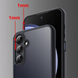 ZESTAW Etui do Samsung M35 5G MATT CASE WZMACNIANE 360 + 3 SZTUKI SZKŁO 3