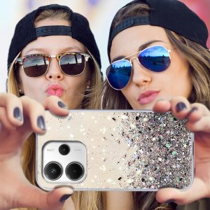 krainaGSM Etui do Xiaomi Redmi Note 14 4G CASE BROKAT PLECKI + SZKŁO OCHRONNE 9H 4
