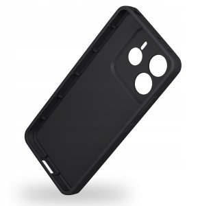 krainaGSM Etui do Xiaomi Redmi Note 14 4G silikonowe MATOWE + Szkło 9H 4