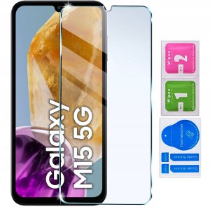 Etui do Samsung M15 5G silikonowe MATOWE + Szkło ochronne na ekran 9H 6