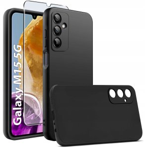 Etui do Samsung Galaxy M15 5G CASE SOFT MATT PLECKI MATOWE + SZKŁO 9