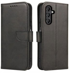 Etui do Samsung Galaxy M15 5G Skórzane PORTFEL SKIN CASE + Szkło 10