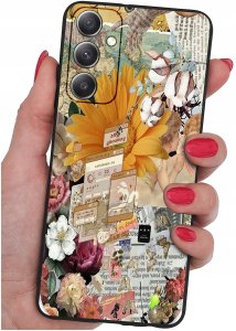 krainaGSM ETUI do Samsung M15 5G WZORY | SILIKONOWE MATT CASE + SZKŁO HARTOWANE 9H 2