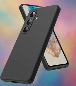 ZESTAW Etui do Samsung M35 5G Matowe Czarne Silikon Slim + 3 SZTUKI SZKŁO 2