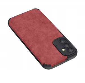 Etui do Samsung M15 5G silikonowe SKÓRZANE VINTAGE CASE + Szkło na ekran 9H 3