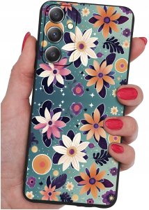 krainaGSM ETUI do Samsung M15 5G WZORY | SILIKONOWE MATT CASE + SZKŁO HARTOWANE 9H 2