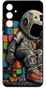 krainaGSM ETUI do Samsung M15 5G WZORY | SILIKONOWE MATT CASE + SZKŁO HARTOWANE 9H 3