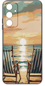 krainaGSM ETUI do Samsung M15 5G WZORY | SILIKONOWE MATT CASE + SZKŁO HARTOWANE 9H 3