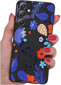 krainaGSM ETUI do Samsung M15 5G WZORY | SILIKONOWE MATT CASE + SZKŁO HARTOWANE 9H 2