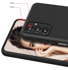krainaGSM Etui do Samsung Galaxy M15 5G CASE Silicone ELASTYCZNE + Szkło 9H 4