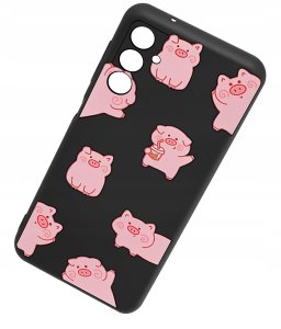 krainaGSM ETUI do Samsung Galaxy M15 5G CASE WZORY SOFT MATT PLECKI + SZKŁO 3