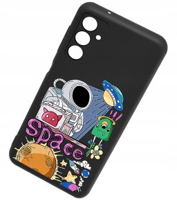 krainaGSM ETUI do Samsung Galaxy M15 5G CASE WZORY SOFT MATT PLECKI + SZKŁO 3
