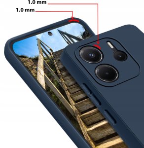 krainaGSM Etui do Xiaomi Redmi Note 14 5G CASE Gumowe Matowe Silikon Slim + SZKŁO 9H 5