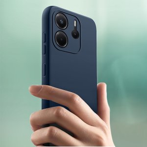 krainaGSM Etui do Xiaomi Redmi Note 14 5G CASE Gumowe Matowe Silikon Slim + SZKŁO 9H 6