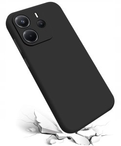 Etui do Xiaomi Redmi Note 14 5G CASE Silicone ELASTYCZNE + Szkło 9H 5