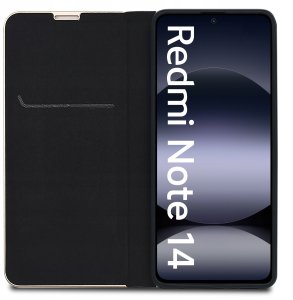 Etui do Xiaomi Redmi Note 14 5G Case Magnet Portfel + Szkło OCHRONNE 9H 4