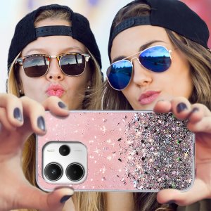 krainaGSM Etui do Xiaomi Redmi Note 14 5G CASE BROKAT PLECKI + SZKŁO OCHRONNE 9H 4