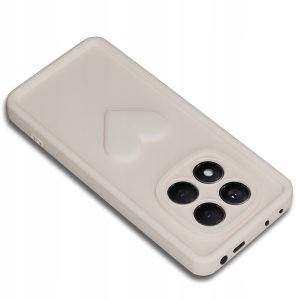 krainaGSM Etui do Xiaomi Redmi Note 14 Pro 4G silikonowe MATOWE serce 2