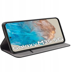 Etui do Samsung Galaxy M35 5G SMART MAGNET CASE PORTFEL + SZKŁO 9H 8