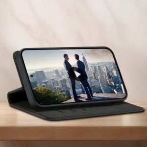 ETUI Z KLAPKĄ do Samsung S25 Ultra Zamykane Magnetyczne Skórzane + Szkło 6