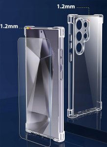 Etui do Samsung Galaxy S25 Ultra PANCERNE CASE SILICON GUMOWE SLIM +SZKŁO 5