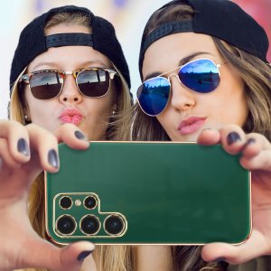 Etui do Samsung Galaxy S25 Ultra SILIKONOWE ELEGANCKIE SLIM + Szkło 9H 5