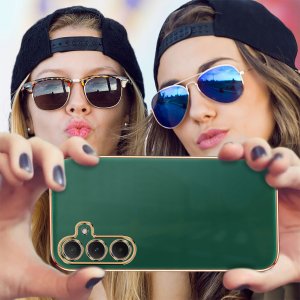 Etui do Samsung S25 SILIKONOWE ELEGANCKIE SLIM + Szkło 9H 5