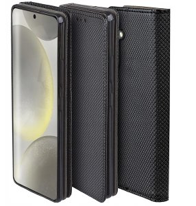 Etui do Samsung Galaxy S24 FE SMART MAGNET CASE PORTFEL + SZKŁO OCHRONNE 9H 6