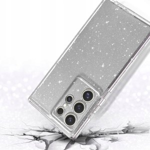 Etui do Samsung Galaxy S24 Ultra SILICONE BROKAT CASE PLECKI + SZKŁO 9H 3