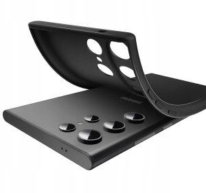 Etui do Samsung S24 Ultra CASE Silicone ELASTYCZNE + Szkło OCHRONNE 9H 2