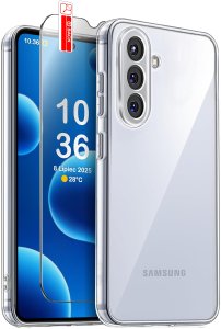 Etui do Samsung S25+ Plus WZMACNIANE SILIKONOWE PRZEZROCZYSTE + Szkło 9H 10
