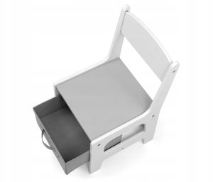 Milly Mally Zestaw mebli - Stolik i dwa krzesełka Sven Plus White 9